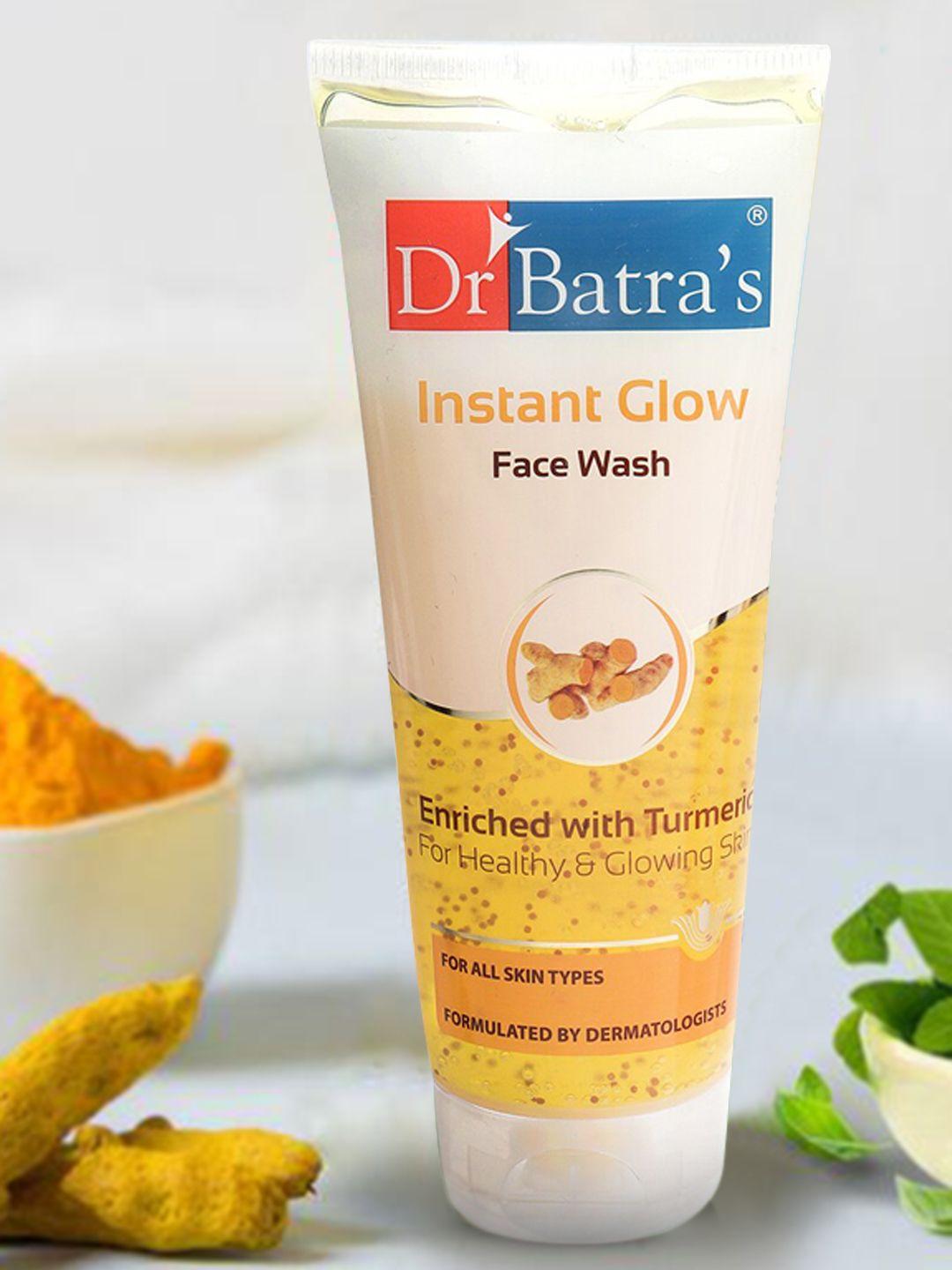 dr. batras unisex pack of 4 yellow instant glow face wash 200 gm