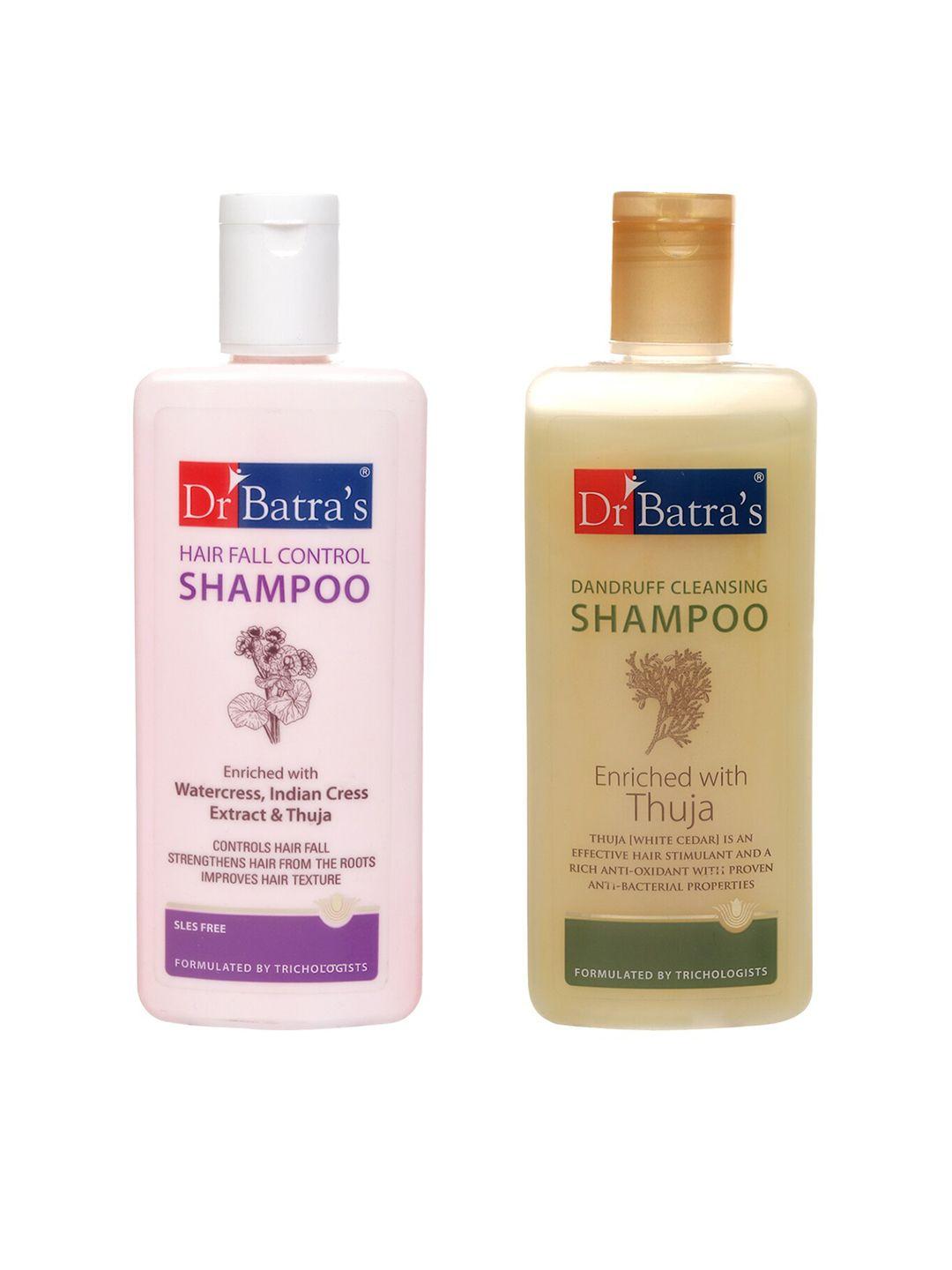 dr. batras unisex set of dandruff cleansing & hairfall control shampoo