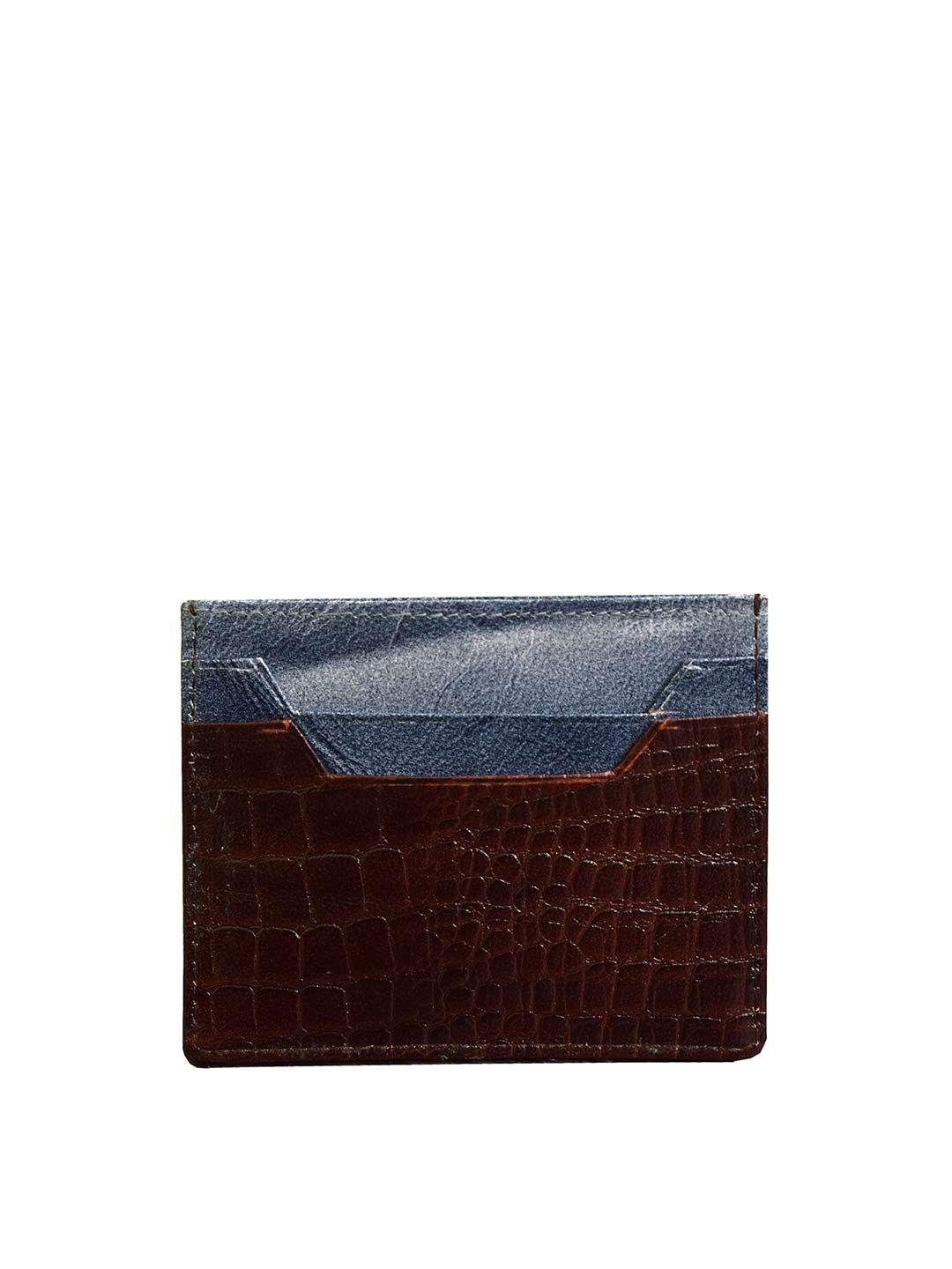 dr. henry  brown self design genuine leather credit card holder