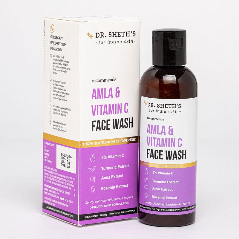 dr. sheth's amla & vitamin c face wash