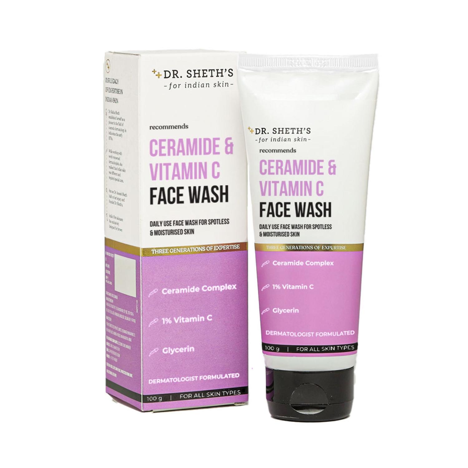 dr. sheth's ceramide & vitamin c facewash (100g)