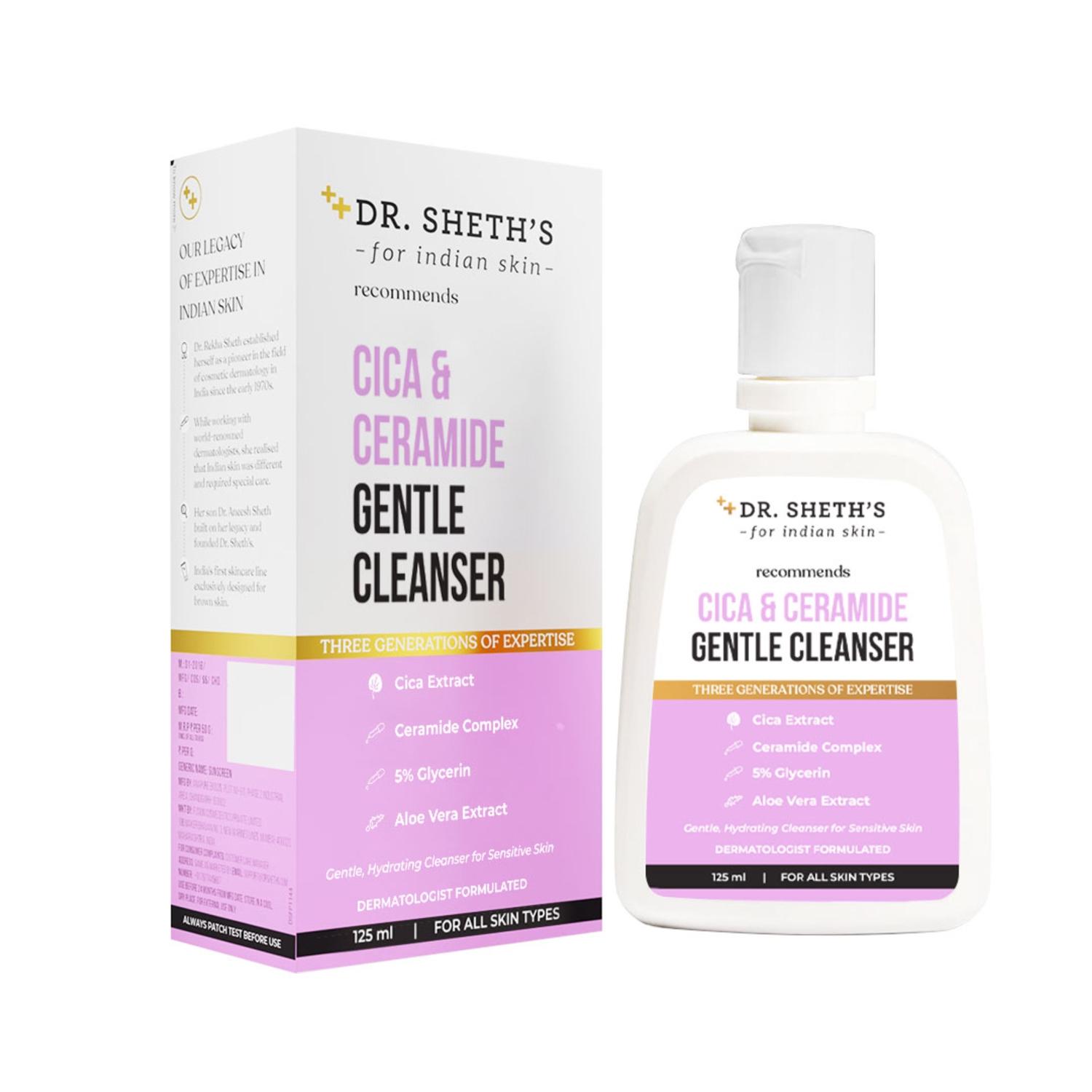 dr. sheth's cica & ceramide gentle cleanser (125ml)