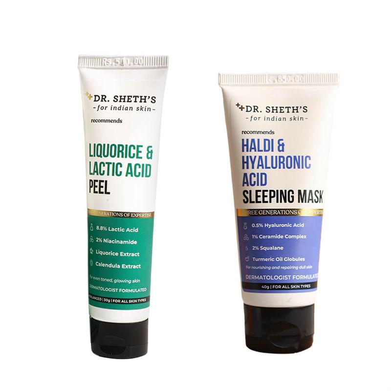 dr. sheth's exfoliate & glow combo