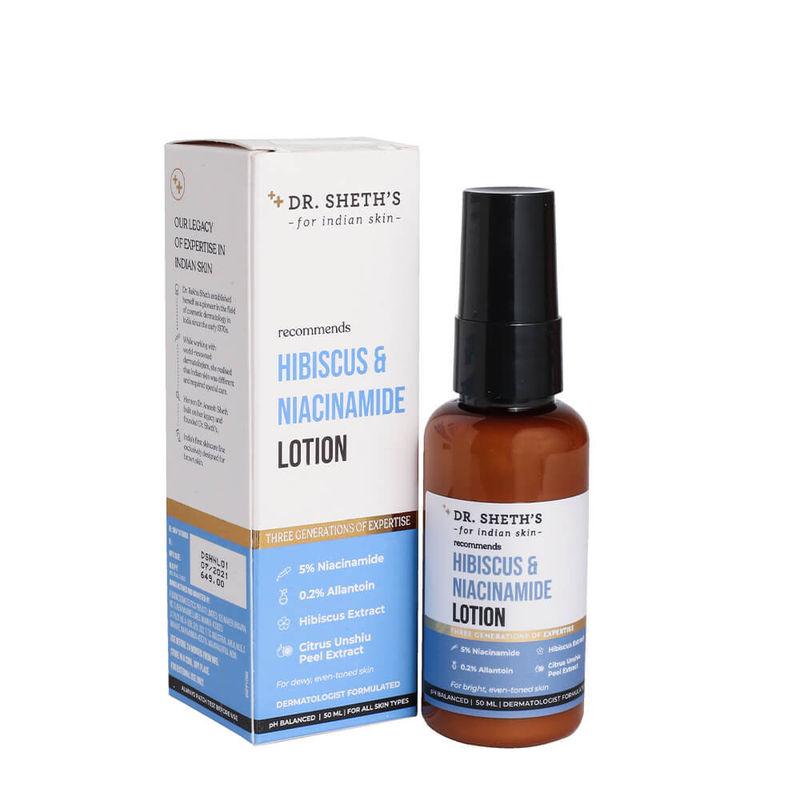 dr. sheth's hibiscus & niacinamide lotion