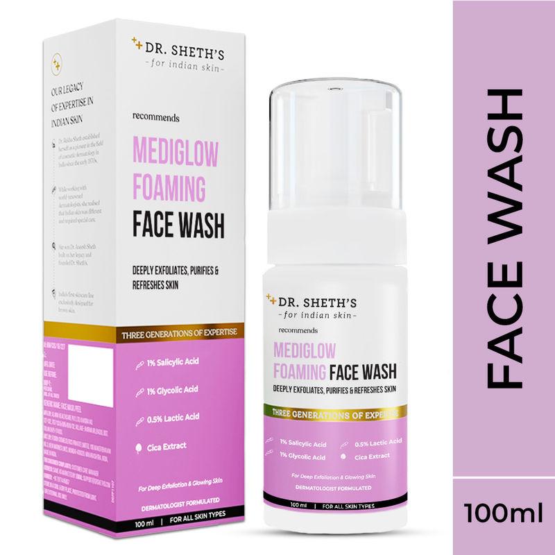 dr. sheth's mediglow foaming face wash