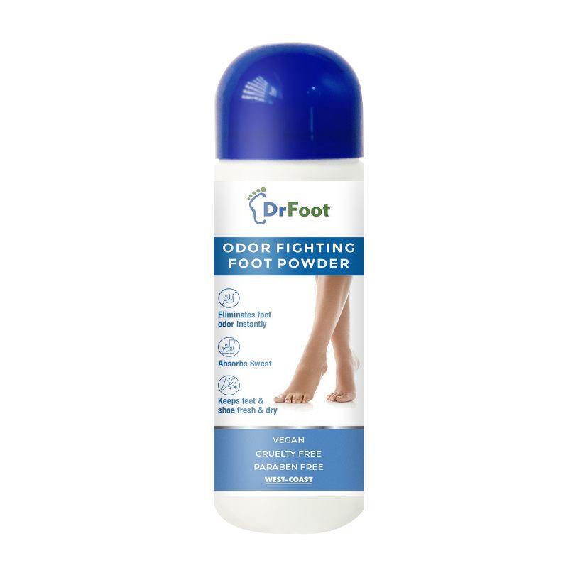 dr.foot odor fighting foot powder eliminates foot odor instantly, keeps feet shoes fresh & dry