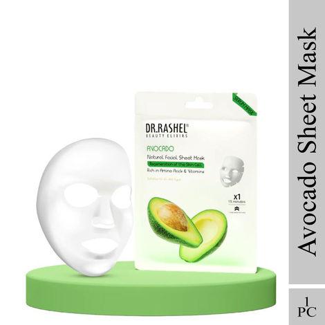 dr.rashel avacado natural facial sheet mask suitable for all skin type