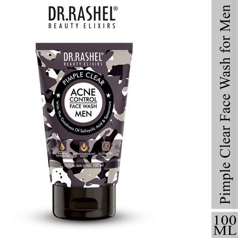 dr.rashel pimple clear acne control face wash for men (100ml)