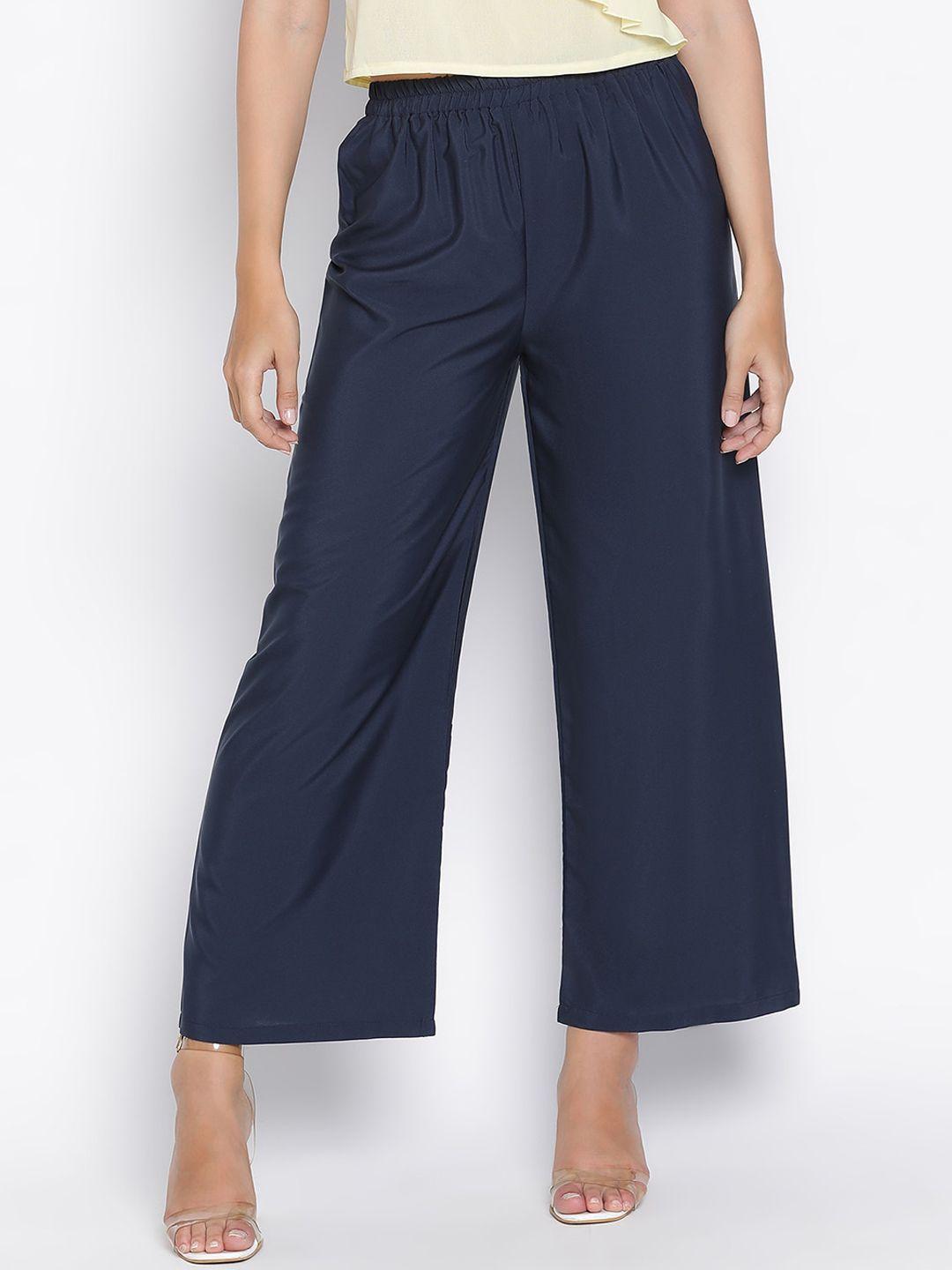 draax fashions women relaxed flared trousers