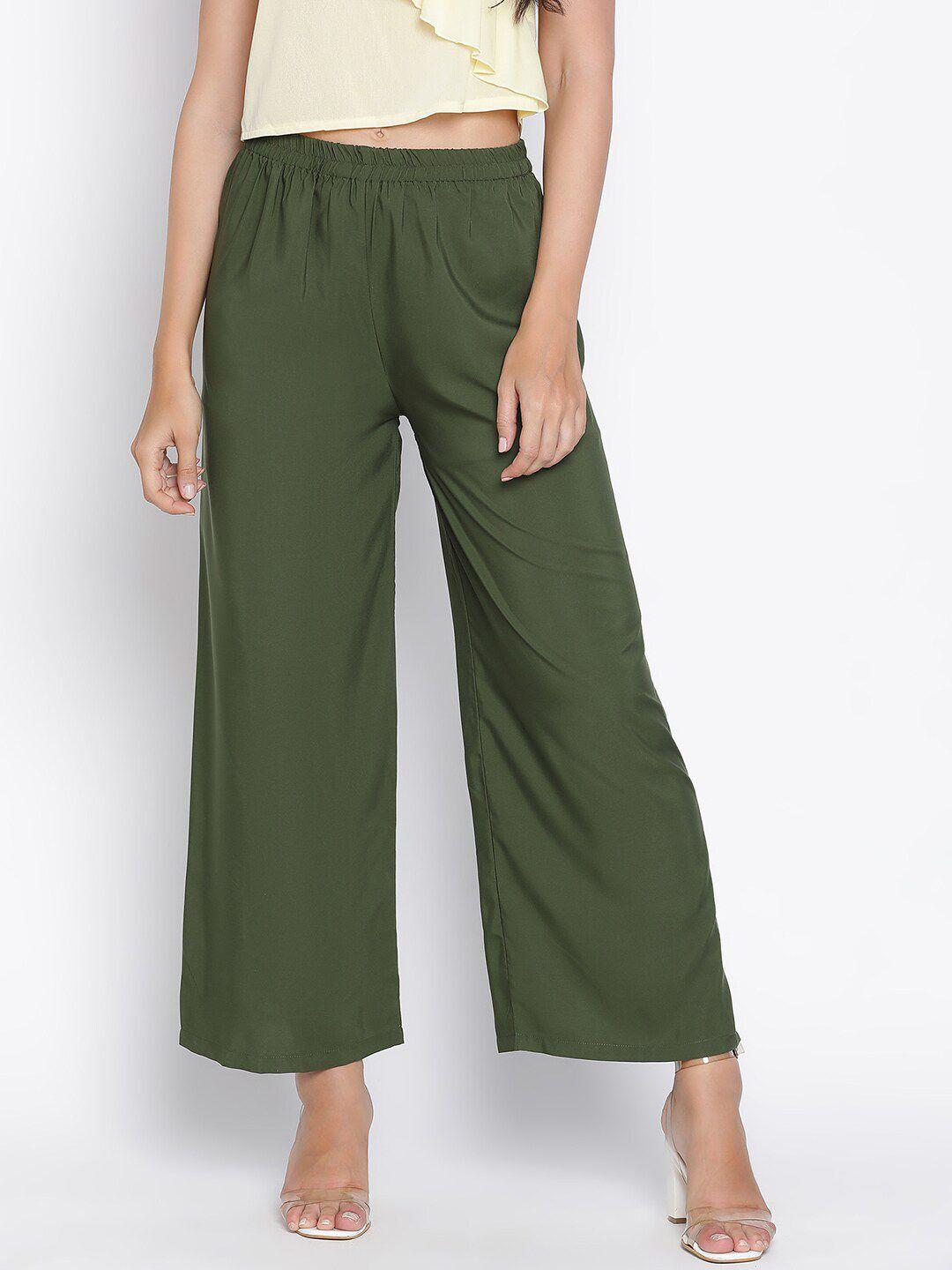 draax fashions women relaxed flared trousers