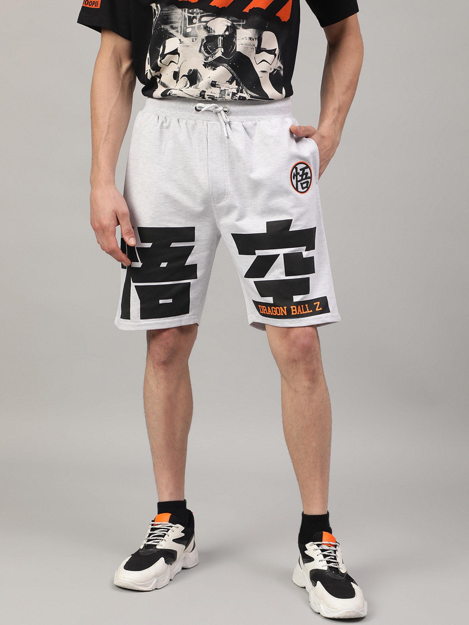 dragon ball z printed regular fit shorts for men