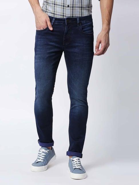 dragon hill blue slim tapered fit jeans