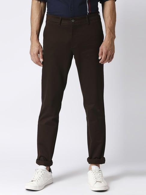 dragon hill brown slim fit chinos