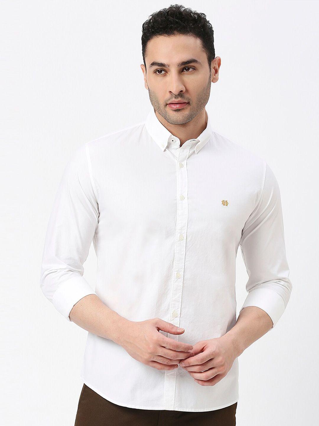 dragon hill button-down collar slim fit casual cotton shirt