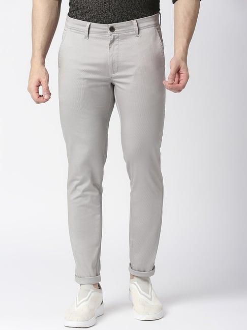 dragon hill light grey slim fit trousers