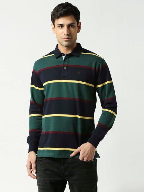 dragon hill multi slim fit striped polo t-shirt