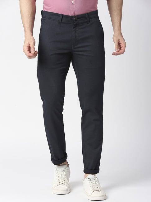 dragon hill navy slim fit trousers