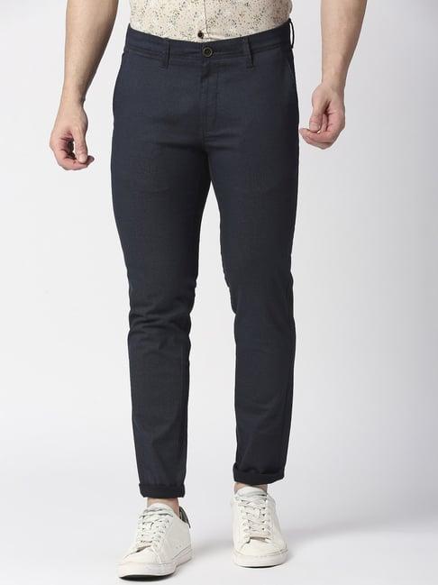 dragon hill navy slim fit trousers