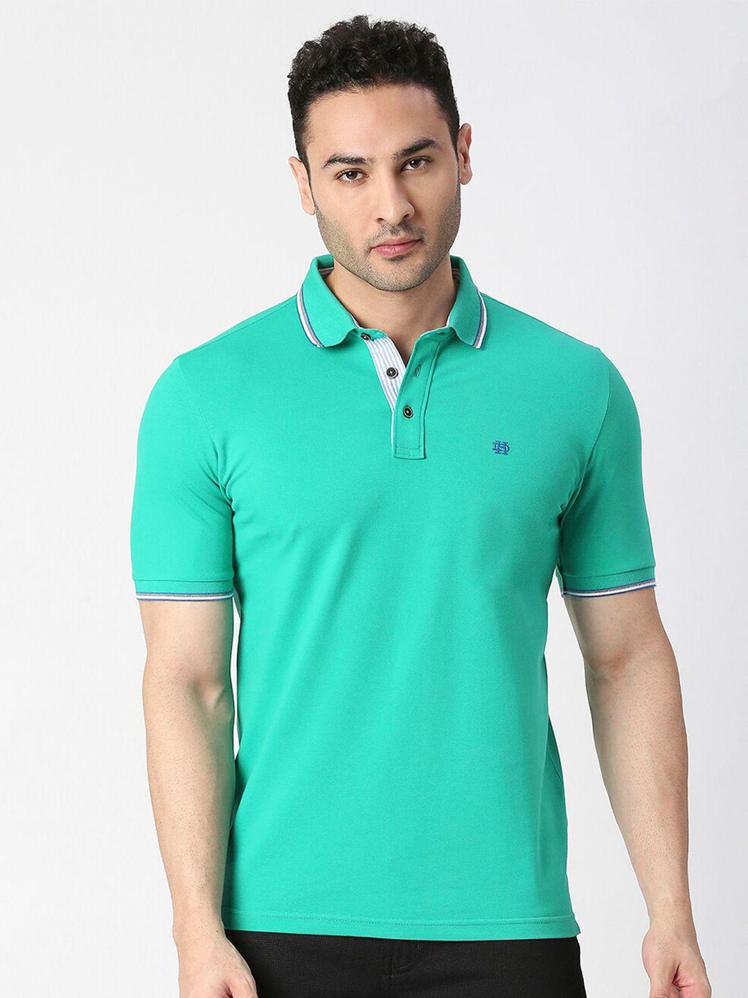 dragon hill pique polo collar cotton slim fit t-shirt