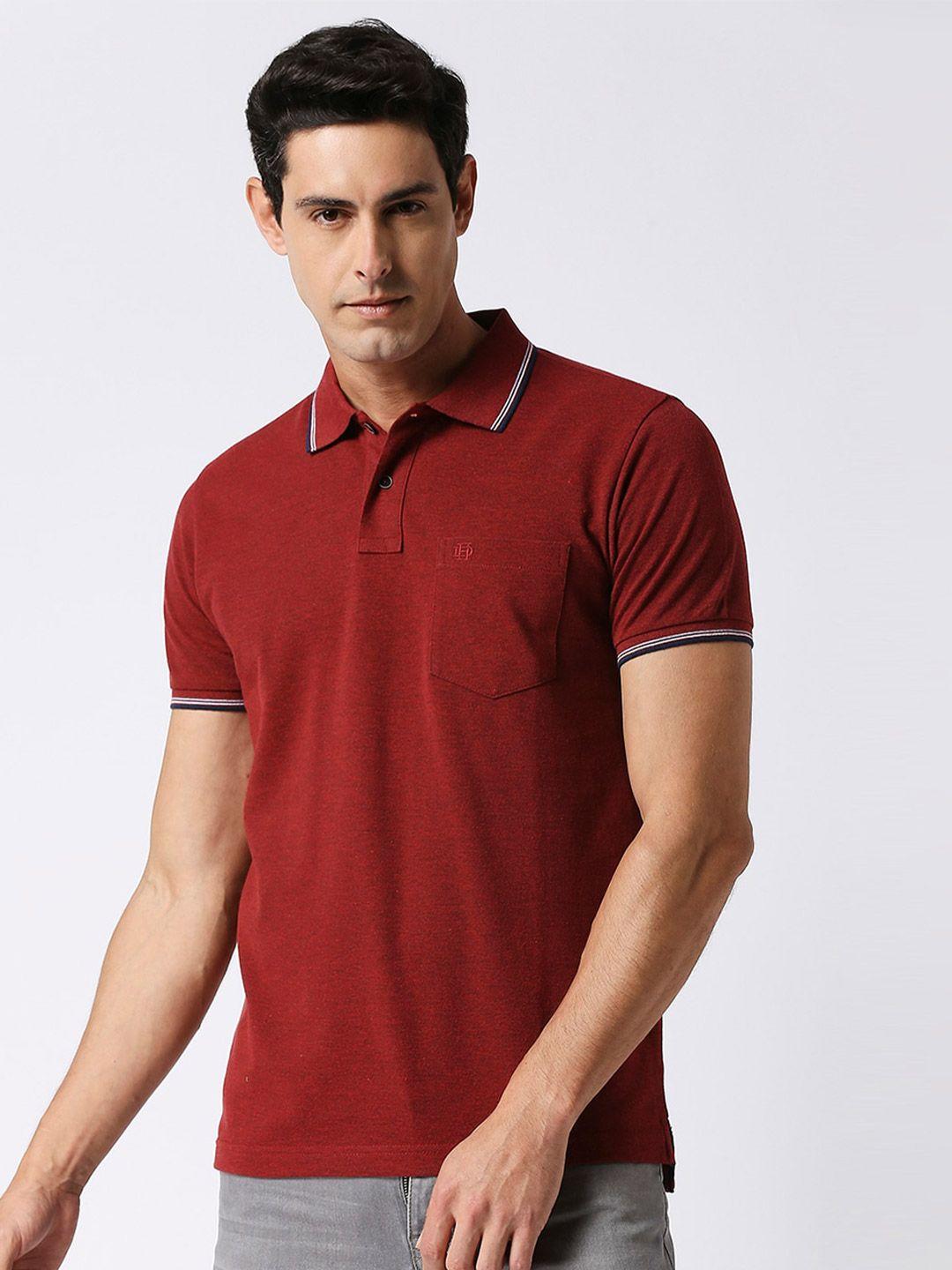 dragon hill polo collar cotton slim fit t-shirt