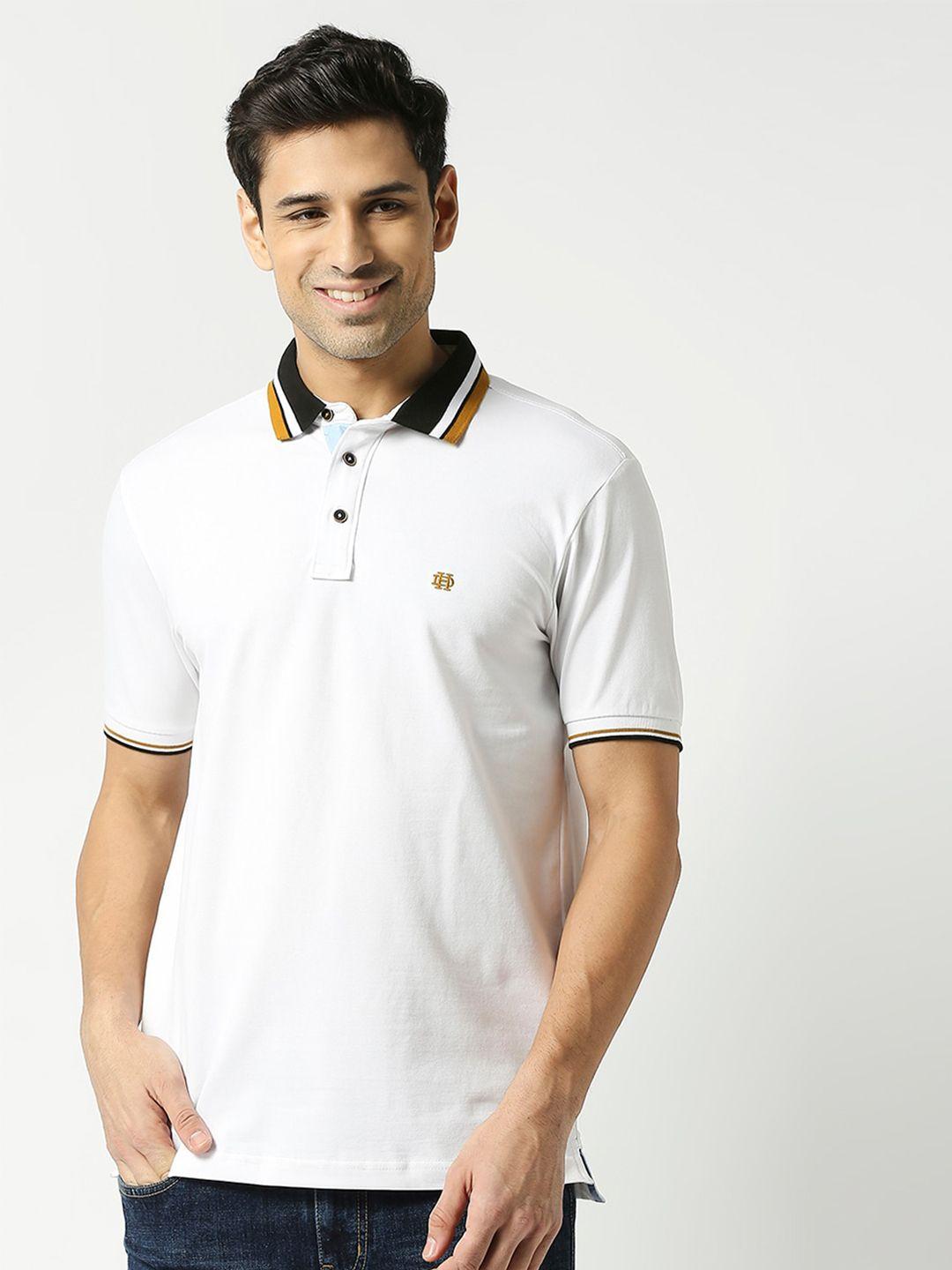 dragon hill polo collar slim fit cotton t-shirt