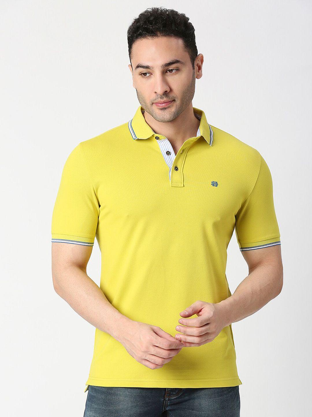 dragon hill polo collar slim fit t-shirt