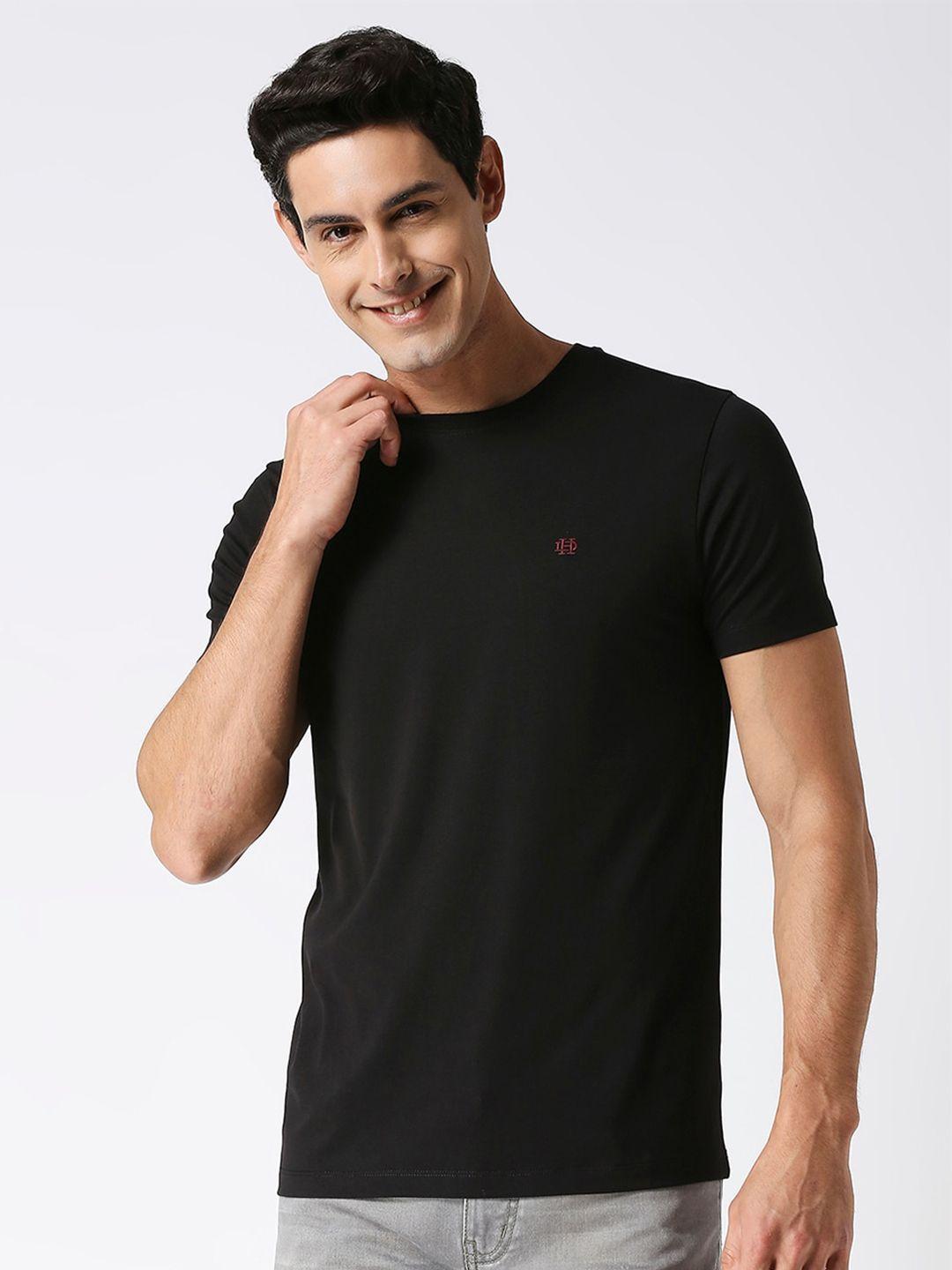 dragon hill round neck cotton slim fit t-shirt