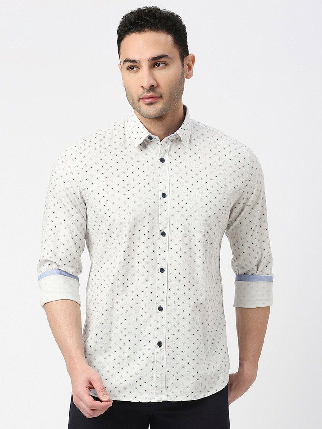 dragon hill slim fit floral printed cotton casual shirt