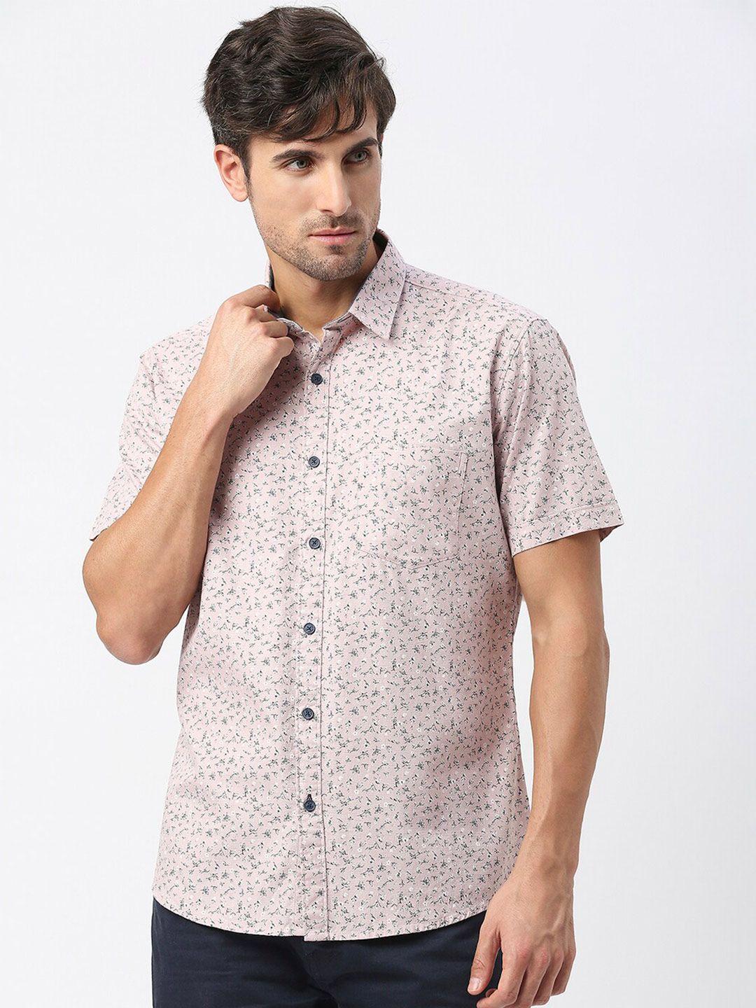 dragon hill slim fit floral printed cotton casual shirt