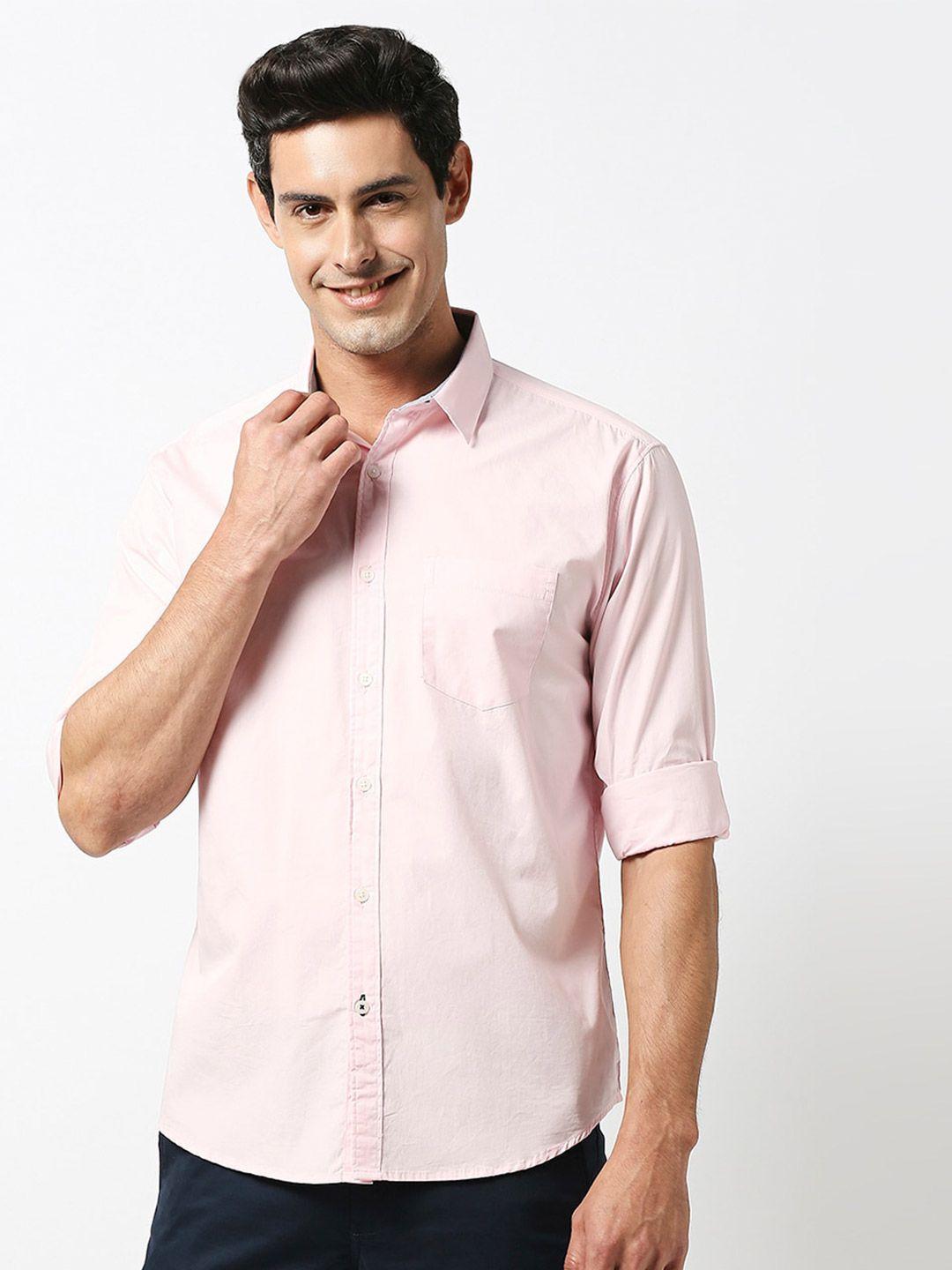 dragon hill slim fit spread collar cotton casual shirt