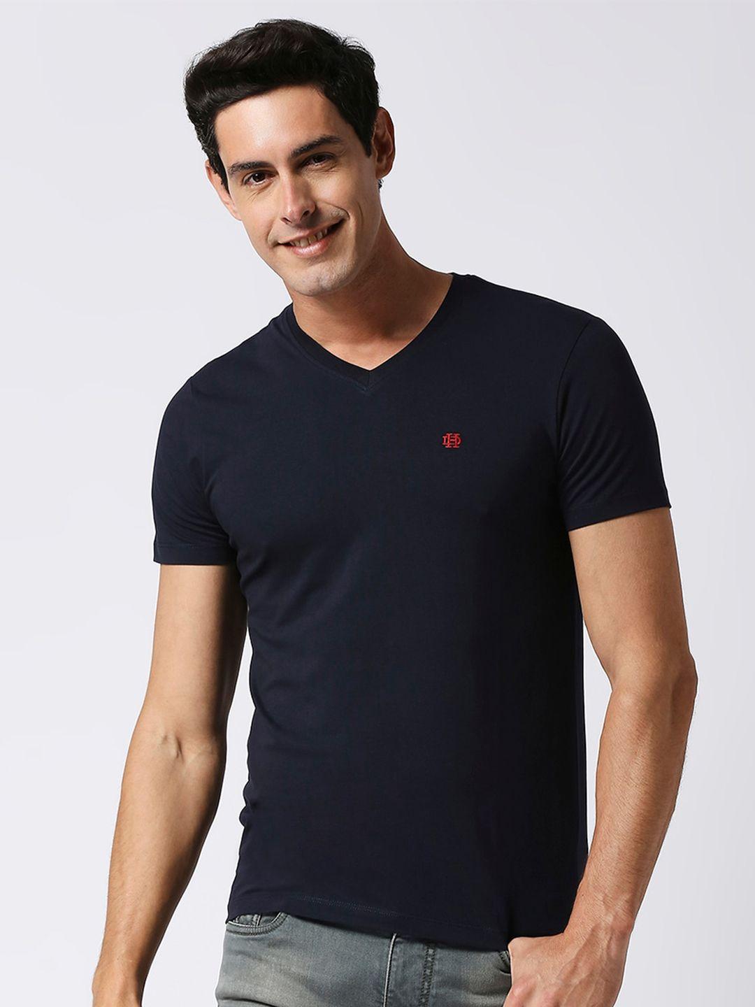 dragon hill v-neck slim fit casual cotton t-shirt