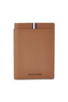drammen leather formal men's passport holder - tan