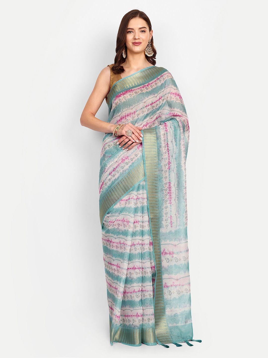 drapemall ethnic motifs printed zari saree