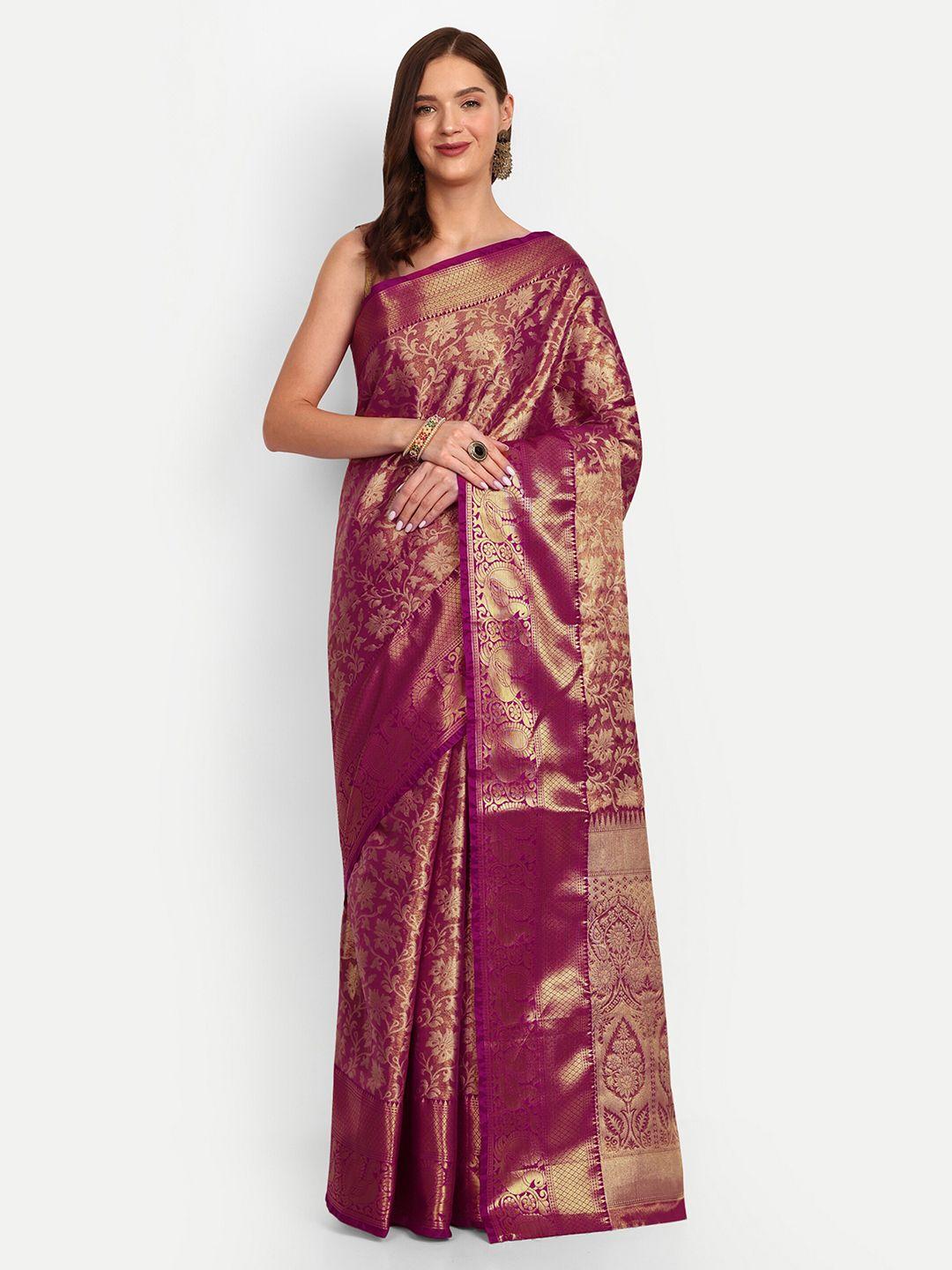 drapemall ethnic motifs woven design zari art silk kanjeevaram saree