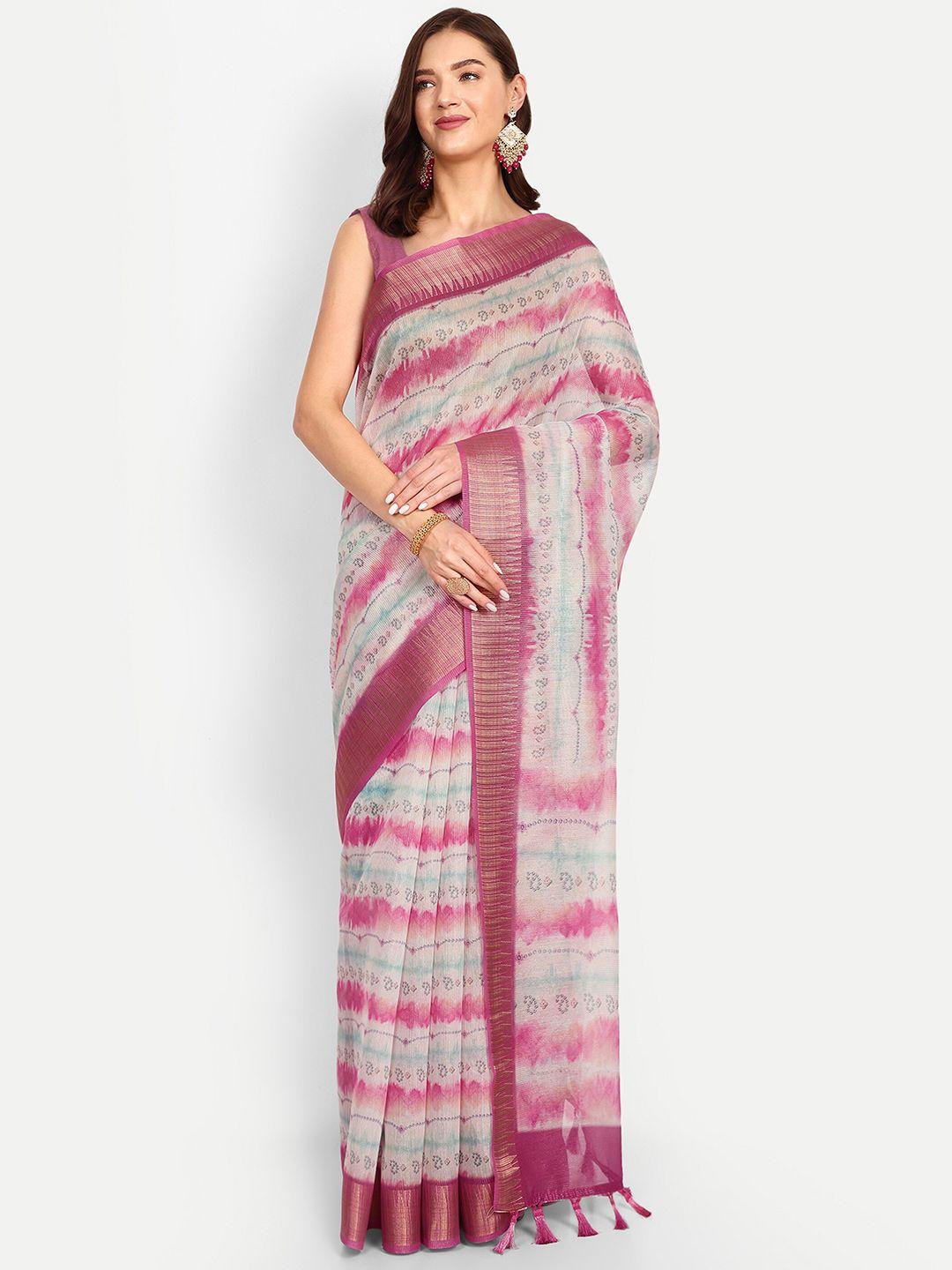 drapemall paisley printed zari saree