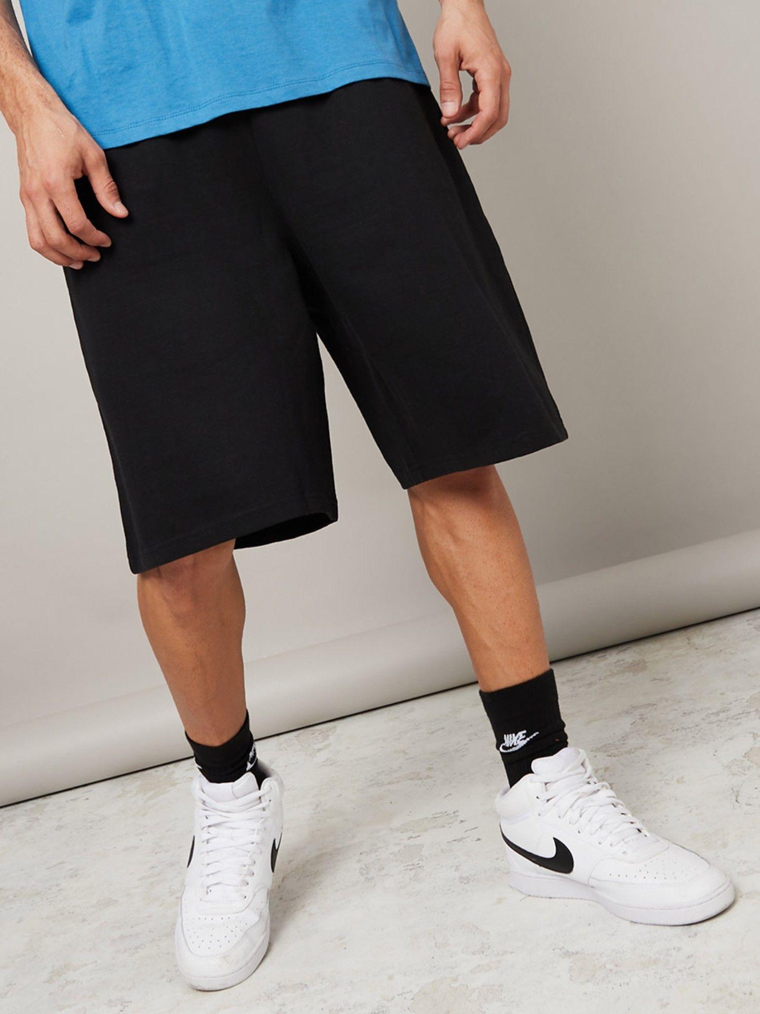 drawcord waistband detail oversized shorts