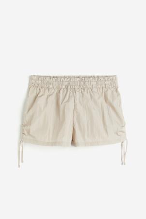 drawstring-detail-nylon-pull-on-shorts