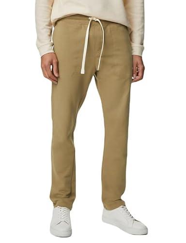 drawstring pure cotton straight leg joggers t281569mbronze (l)