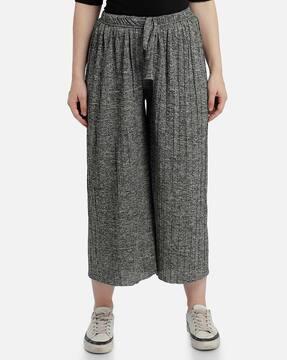 drawstring waist relaxed fit palazzos