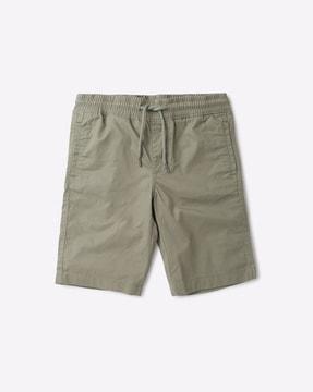 drawstring waist shorts