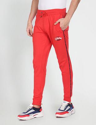 drawstring waist solid joggers