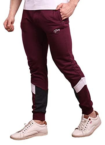 dream of glory inc. men's track pants (mdogi_brian-pant_wine_xl)