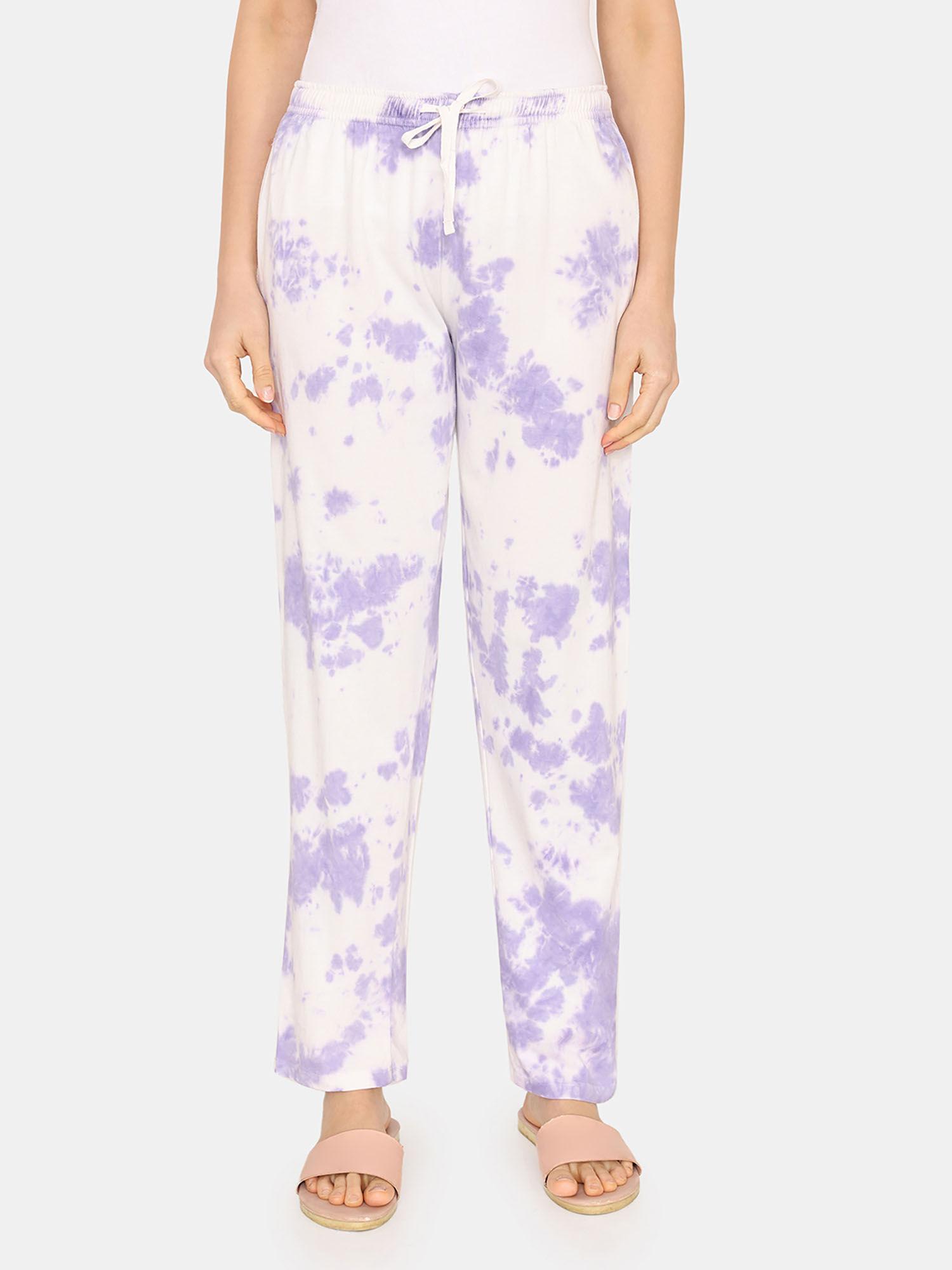 dreamverse knit cotton pyjama - pink lavender