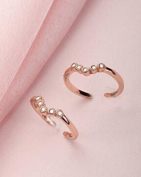 dreamy wishbone rose gold-plated toe ring