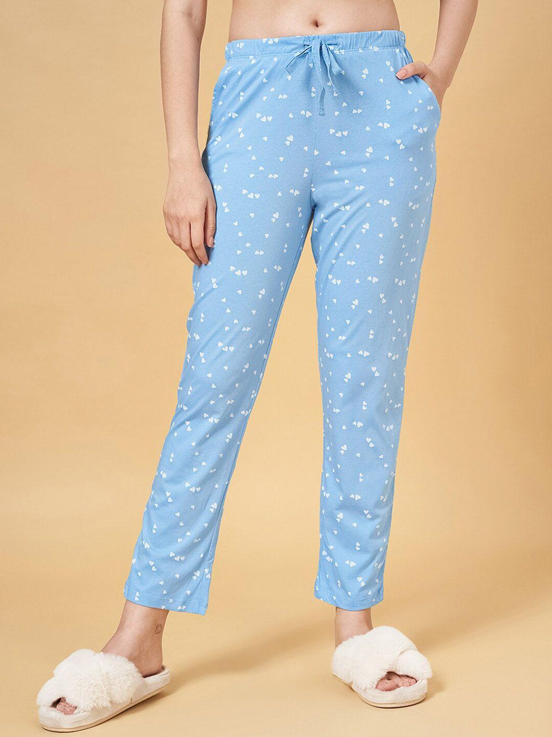 dreamz by pantaloons women conversational printed mid-rise cotton lounge pant