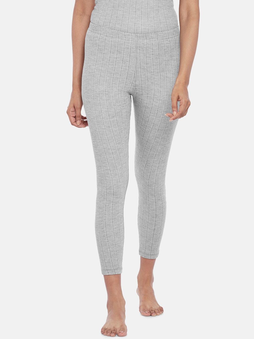 dreamz by pantaloons women grey solid thermal bottoms