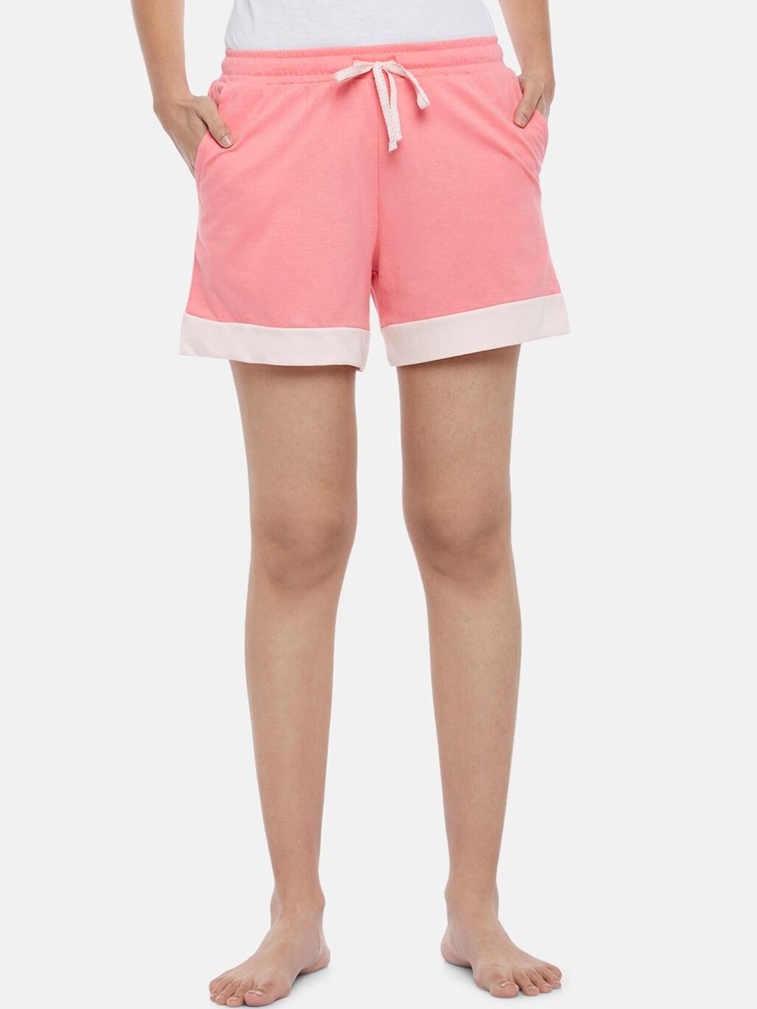 dreamz by pantaloons women pink lounge shorts