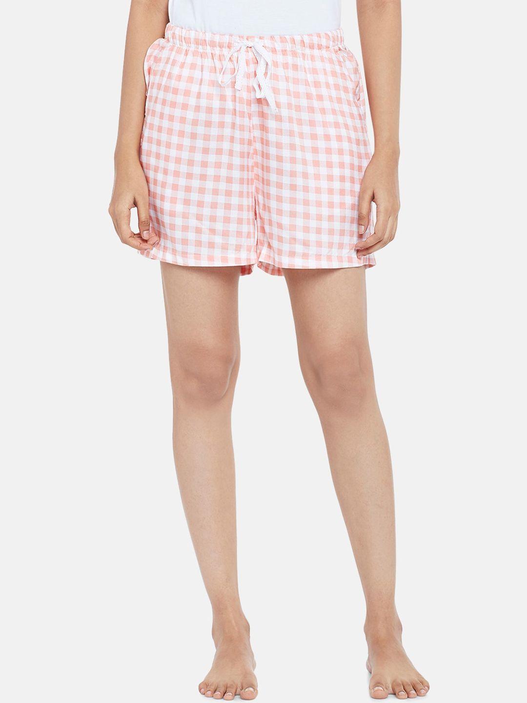 dreamz-by-pantaloons-women-red-checked-shorts