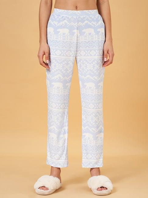 dreamz by pantaloons blue printed pyjamas