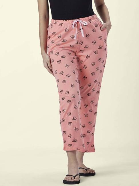 dreamz by pantaloons coral cotton printed pyjamas